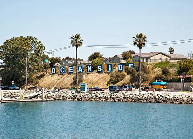 Oceanside city sign